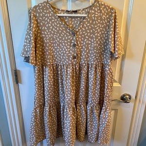 Leopard print tunic dress